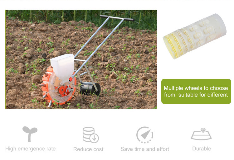 Hand Push Seeder Manual Maize Seed Planter Bean Peanut Plastic Planter