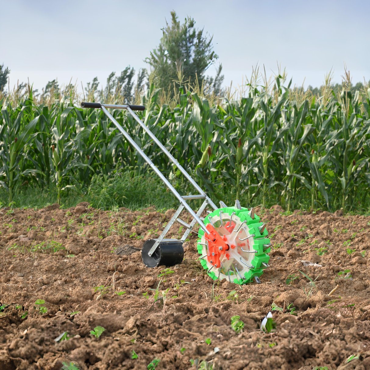 Sowing Sunflower Multi Crop Garden Grass Manual Steel Rice Direct Seeder