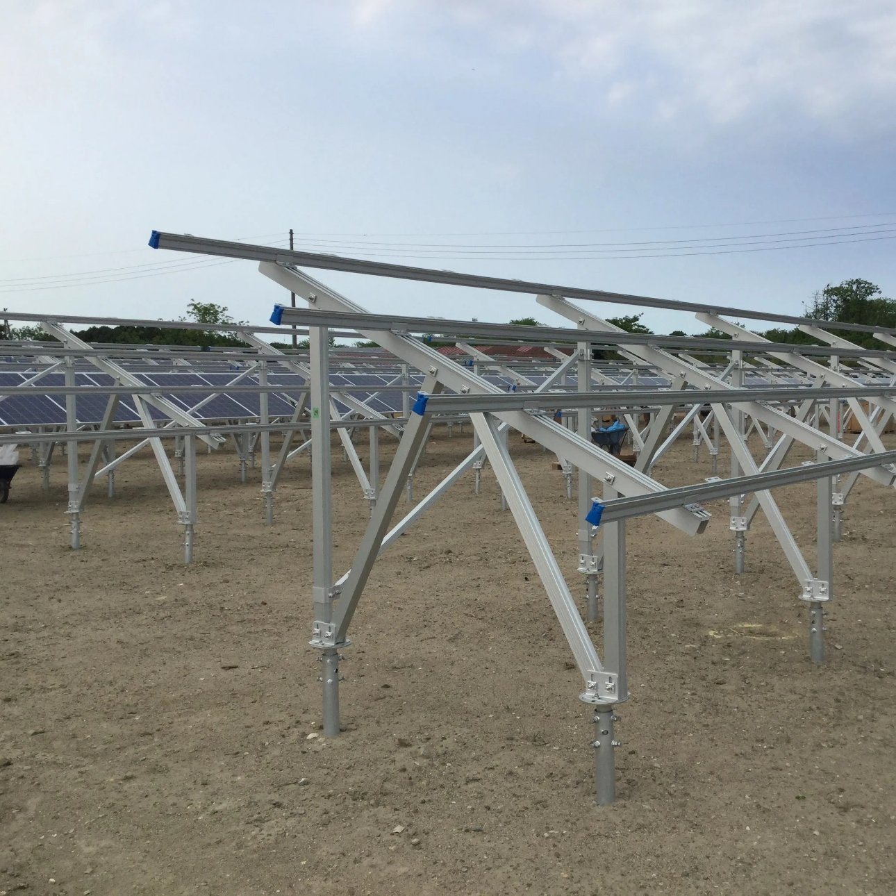 Solar Panel Mounting System Install Accessories Z Brackets Solar Rail End Clamps, Adjustable Aluminum Solar Panel Clamps