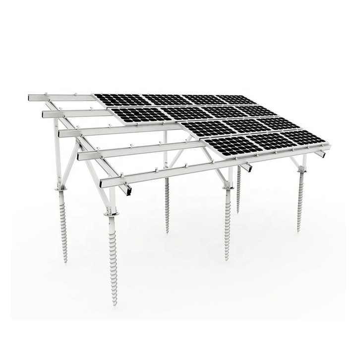 Farm Solar Mount Zinc Aluminum Magnesium Ground Solar Support Solar Bracket