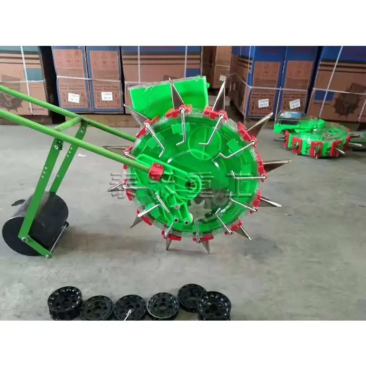 Corn Manual Steel Bean Planter Fine Seed Press Wheels Seeder