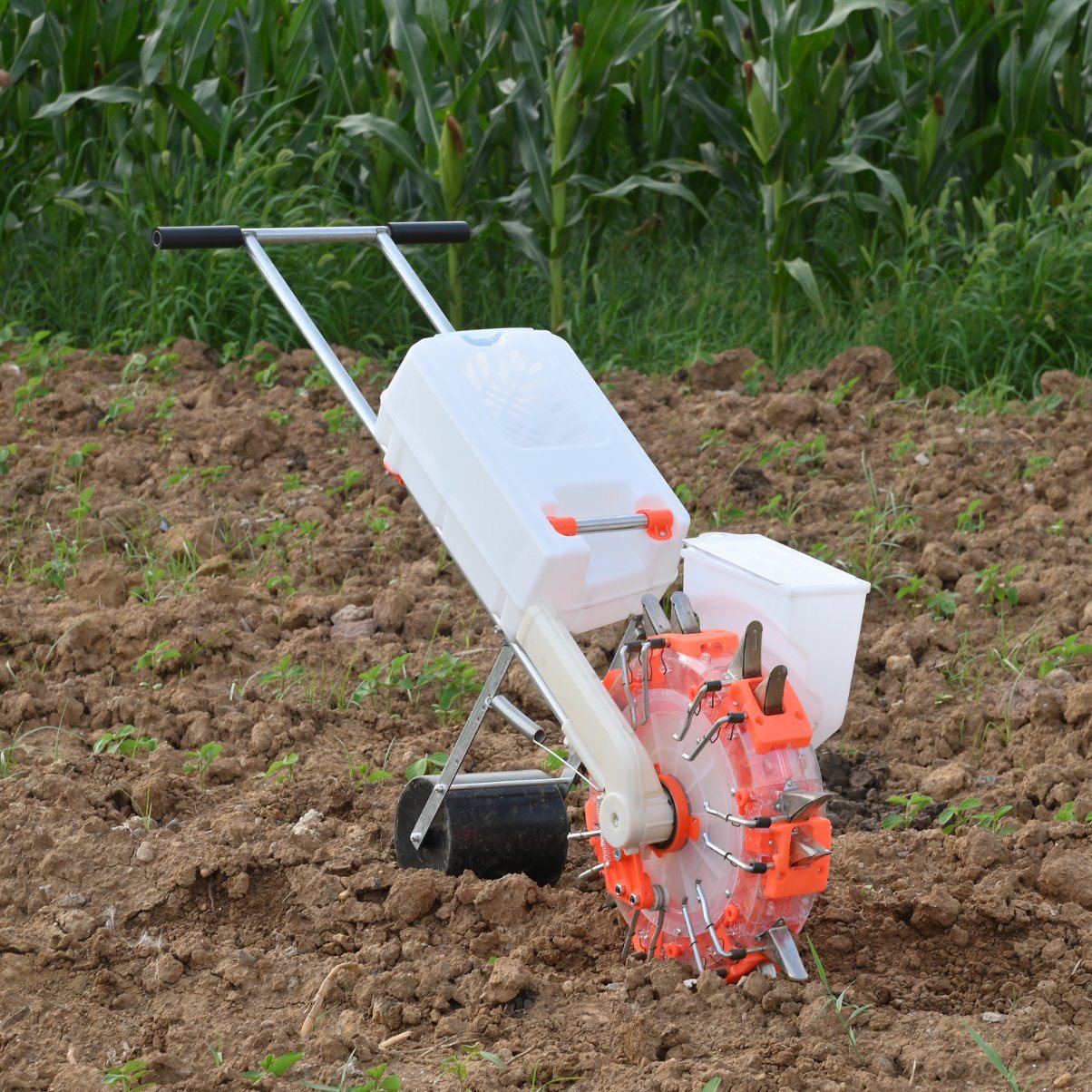 Multi Functional Mini Corn Seeder Drum Hand Push Seeder Manual Corn Planter Machines Seeders with Fertilizer