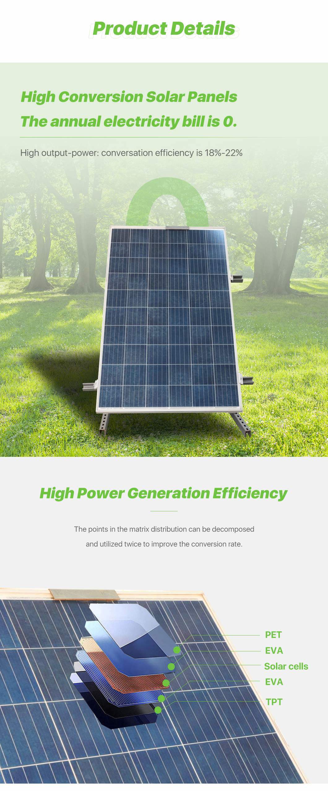 High Power Customized 580wn Type Cell Monocrystalline Glass Half Module Photovoltaic Solar Panel