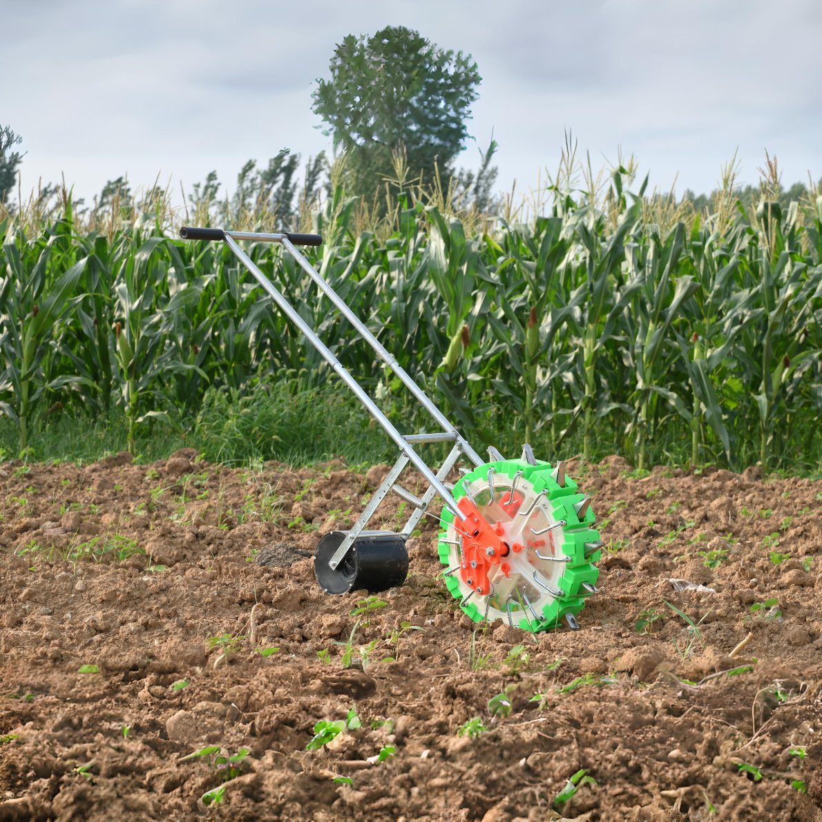 Hand Push Manual Maize Seeder Corn Planter Multi Row Corn Seeder