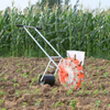 Garlic Planter Double Wheels Seed Planting Fertilizing Machine Hand Push Seeder