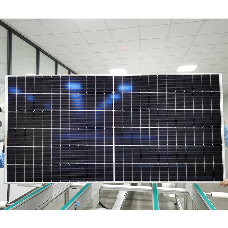 550W Dual-Wave Bifacial Monocrystalline Solar Panel Outdoor Photovoltaic Solar Panel