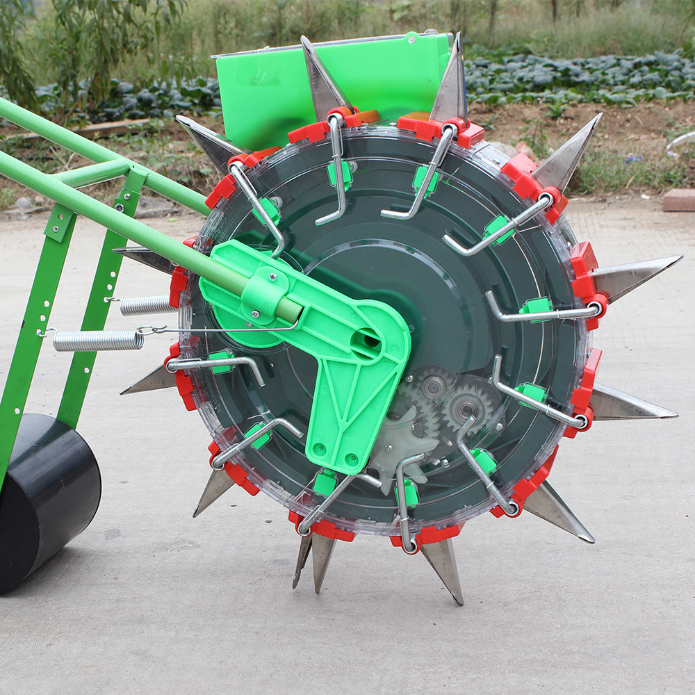 Hand Push Manual Fertilizer Corn Bean Peanut Seeder