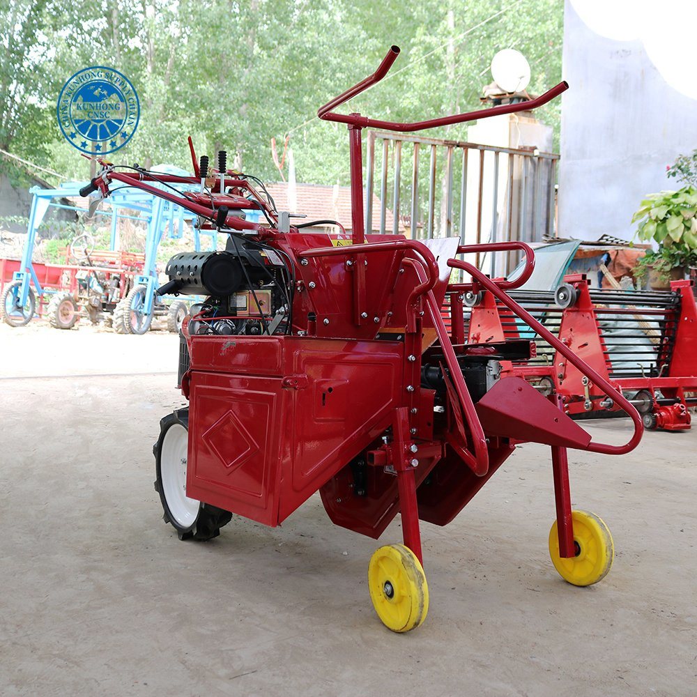 High Efficiency Walking Tractor Corn Harvester Machine Mini Corn Harvester