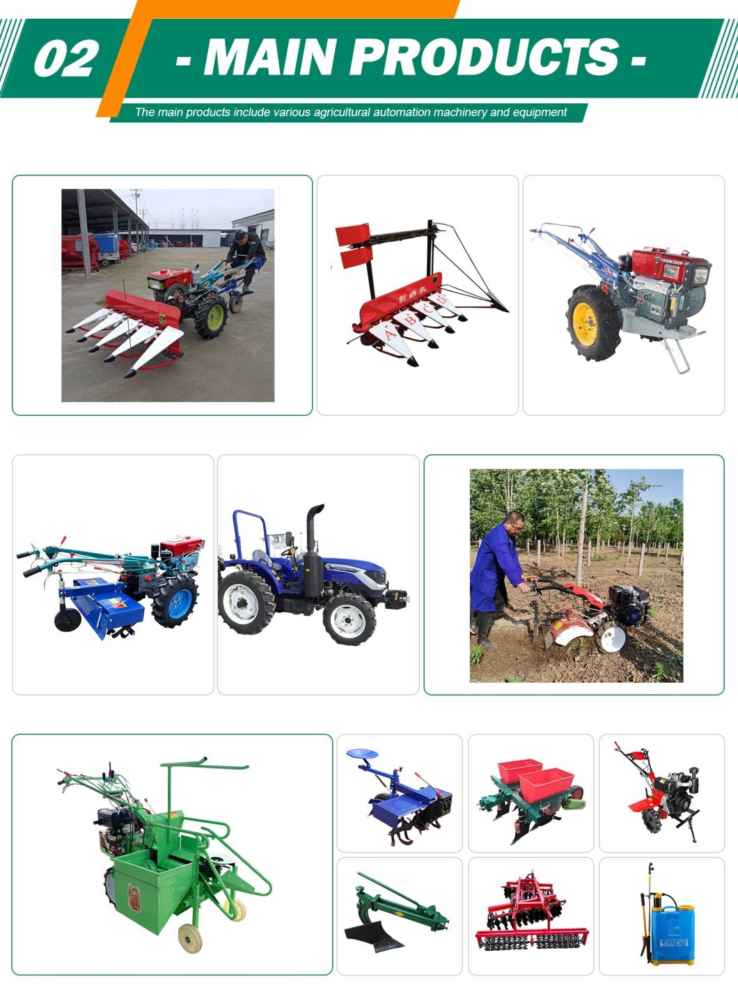 Agriculture Harvester Mini Rice Corn Soybean Corn Soybean Pepper Sesame Reed Harvester