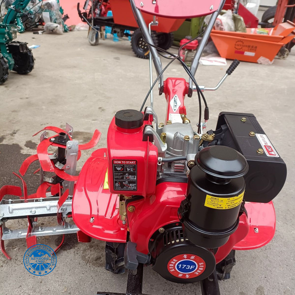 Brand Rotary Cultivator Implements on Mini Power Tiller Reaper Power Tiller