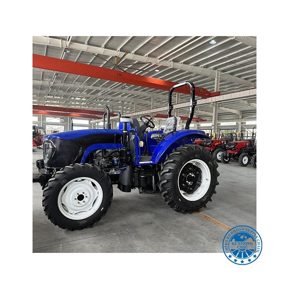 Agriculture Machinery Wheeled Tractor Small Agricultural Mini Tractor Trailer for Sale