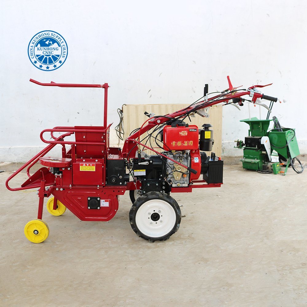 Corn Combine Harvesting-Machine Small Corn Silage Harvester Maize Sheller