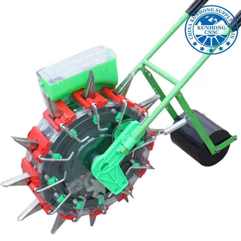 Hand Push Manual 1 Row Corn Maize Cotton Soybeans Mung Beans Hand Push Corn Seeder