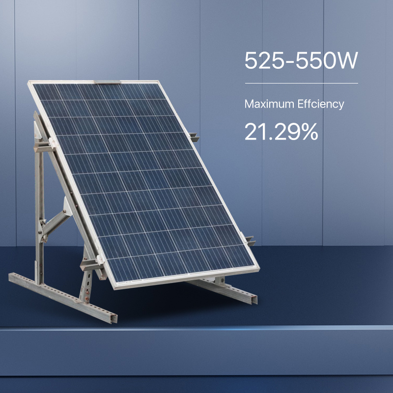 Photovoltaic Solar Energy Power Generation Project Module Installation, Integrated Process Solar Panels with Support