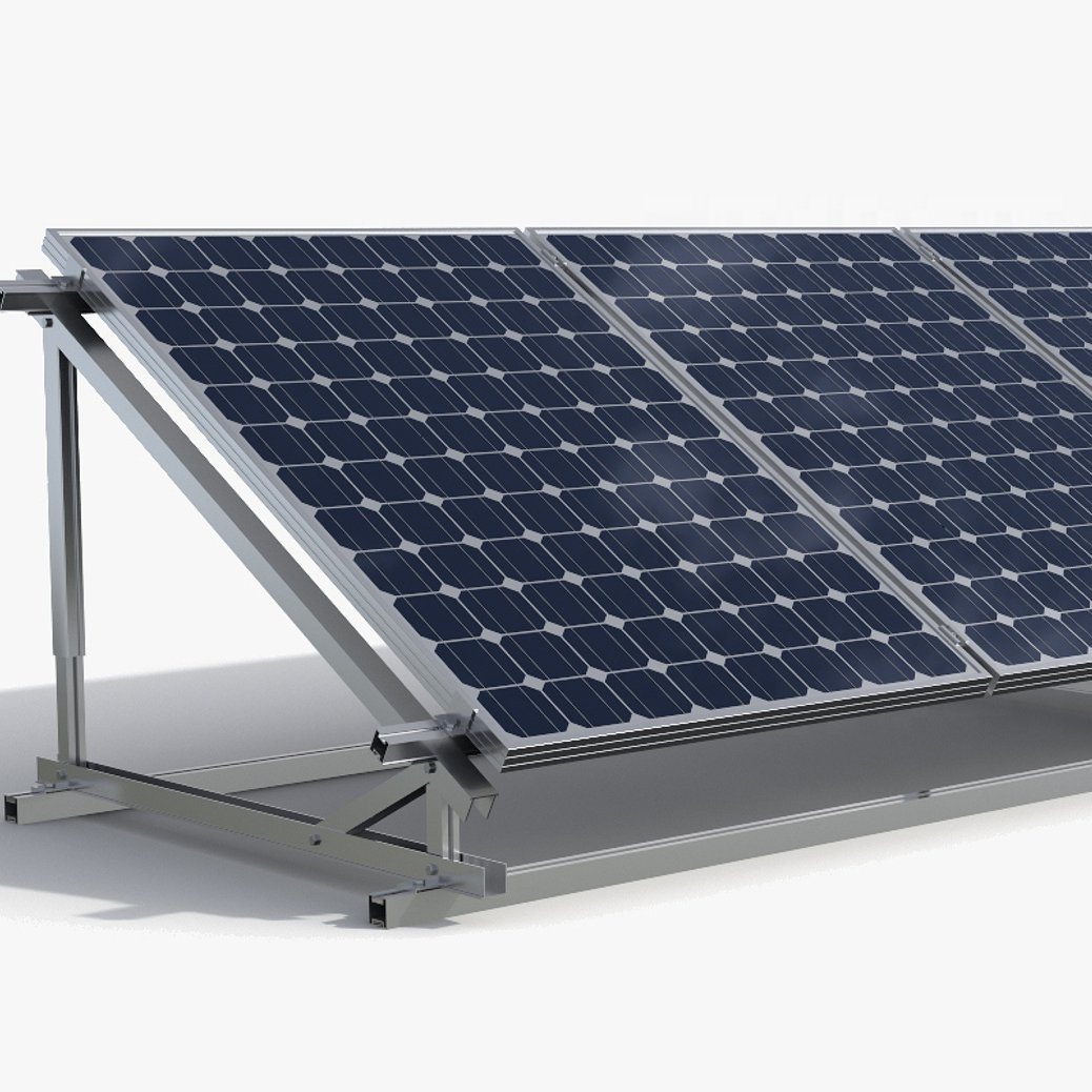 Solar Panel Installation System Roof East-West Flat Roof Solar Installation Bracket