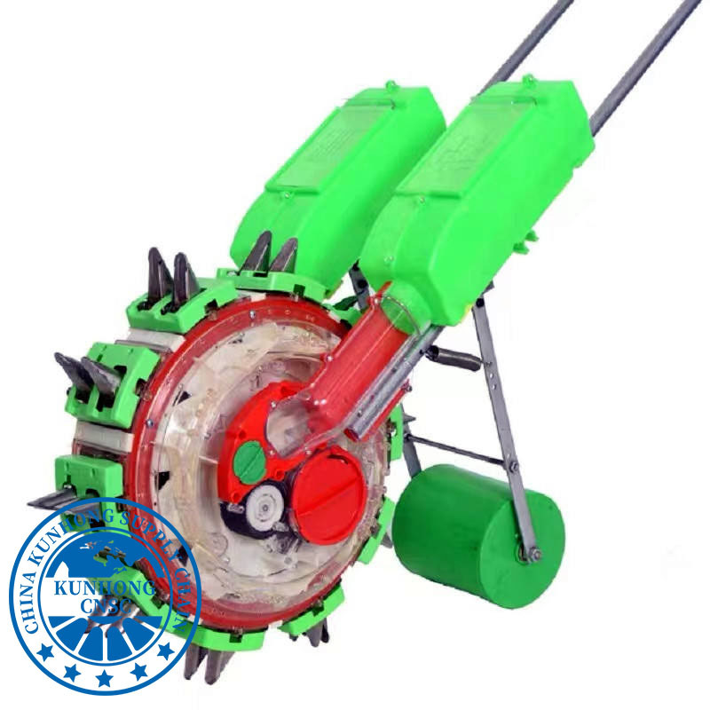 Greenhouse Planting Multi Functional Hand Push Corn Soybean Seeder with Fertilizer