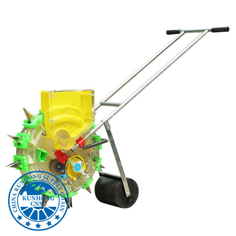 Planting-Fertilizing-Machine The Adjustable Hand Push Maize Seeder