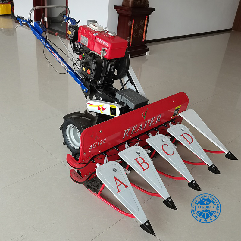 Mingyue 1500mm Width Mini Manual Wheat Cutter Harvester