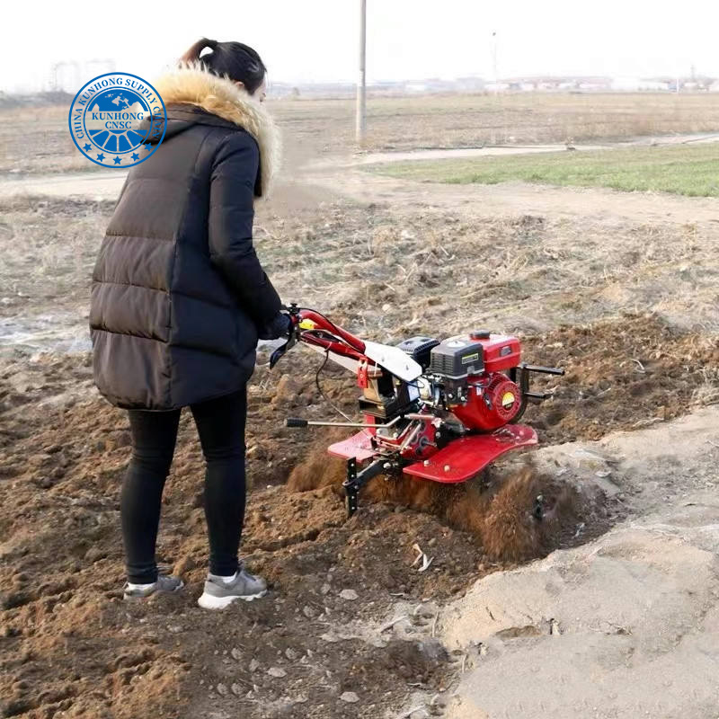 Garden Weed Tool Rotary Cultivator Mini Tiller Agriculture Rice Rotavator Machine