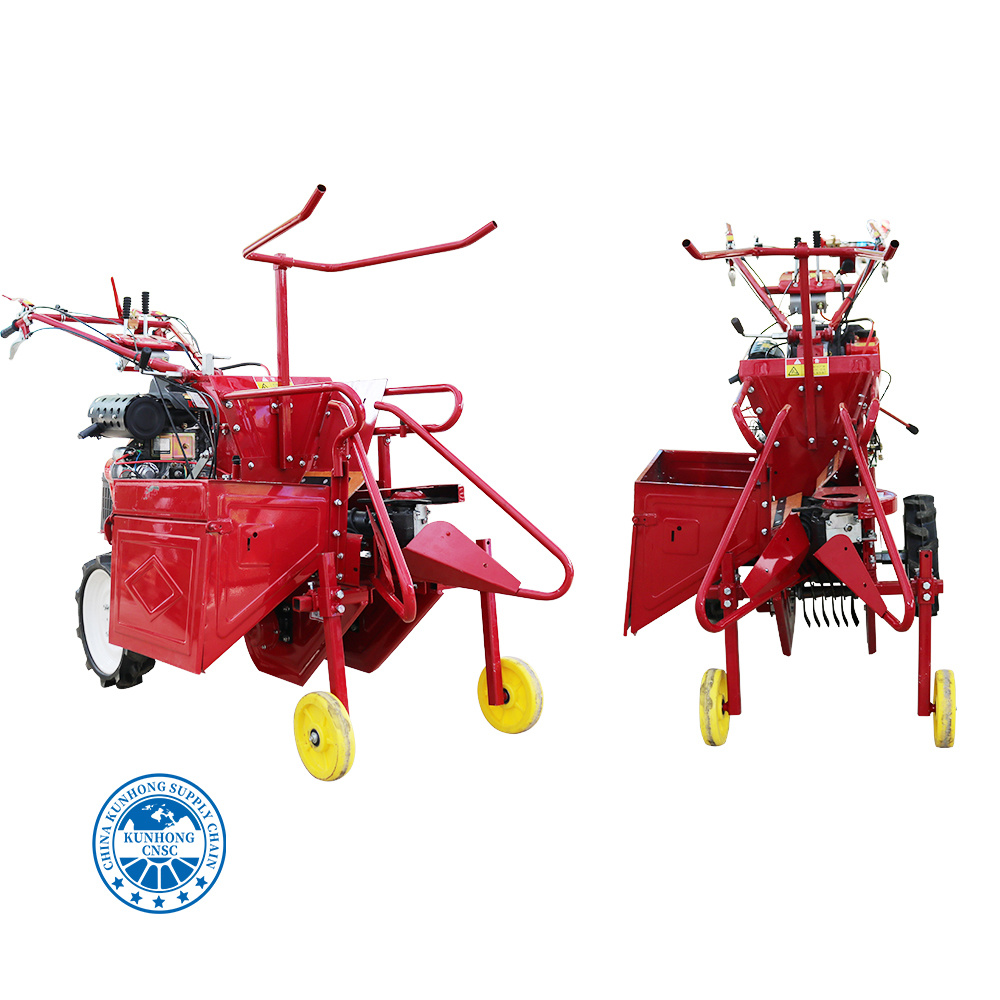 12HP Agricultural Machinery Mini Sweet Maize Corn Harvester Machine