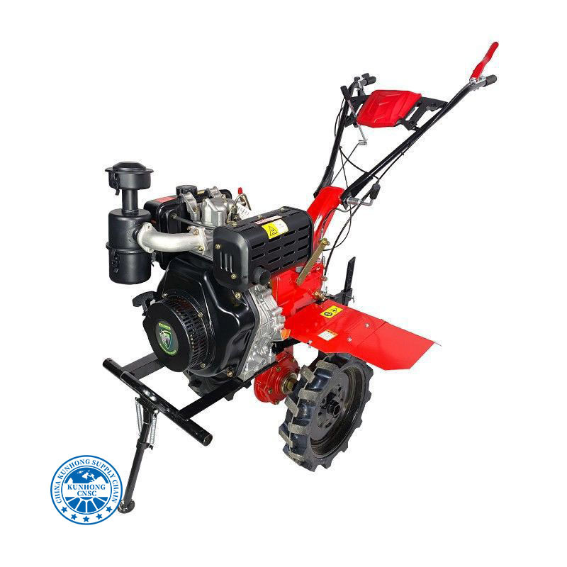 Agricultural Machinery Equipment Diesel Two Wheel Gasoline Power Mini Tiller