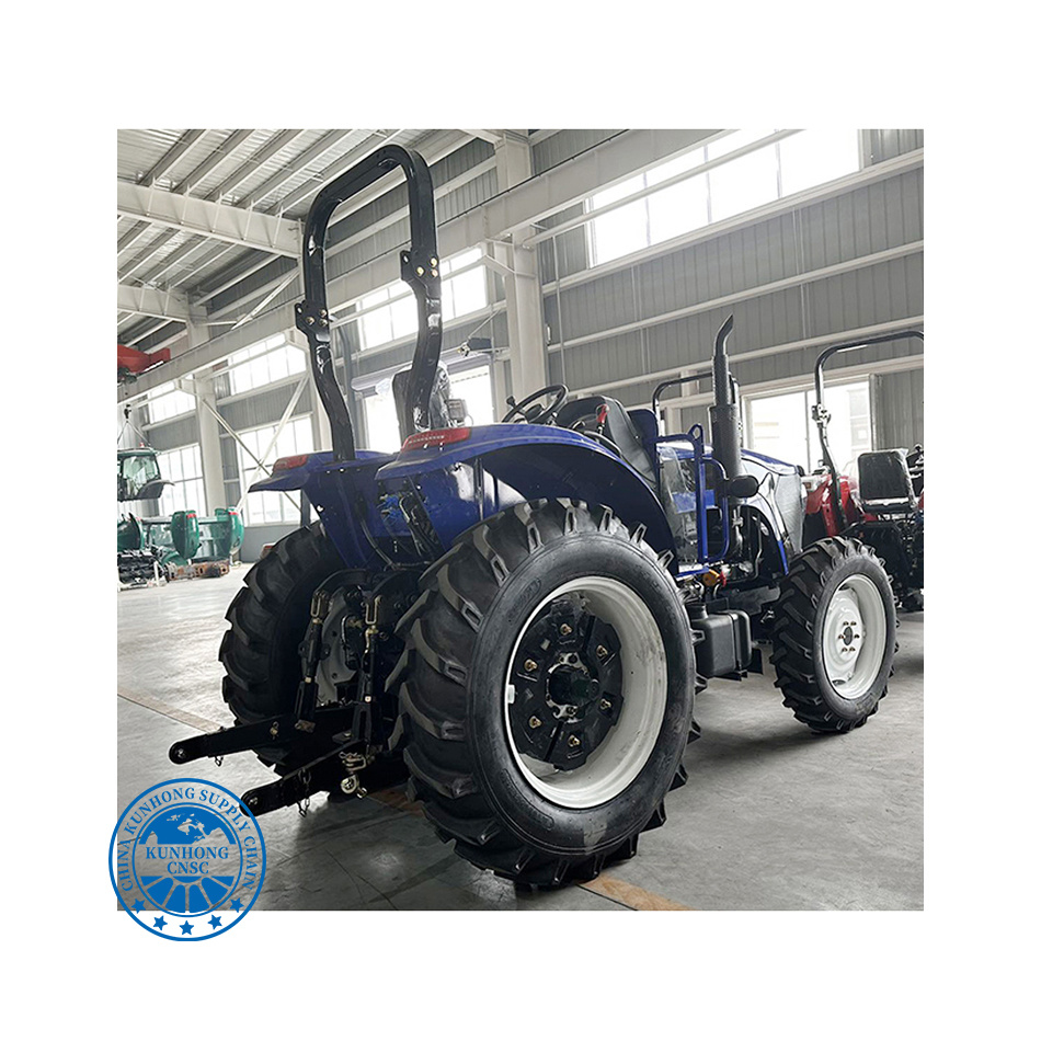 China Agricultural Machine Equipment 4 Cylinder Engine Compact Tractor 35HP 4WD Tractors