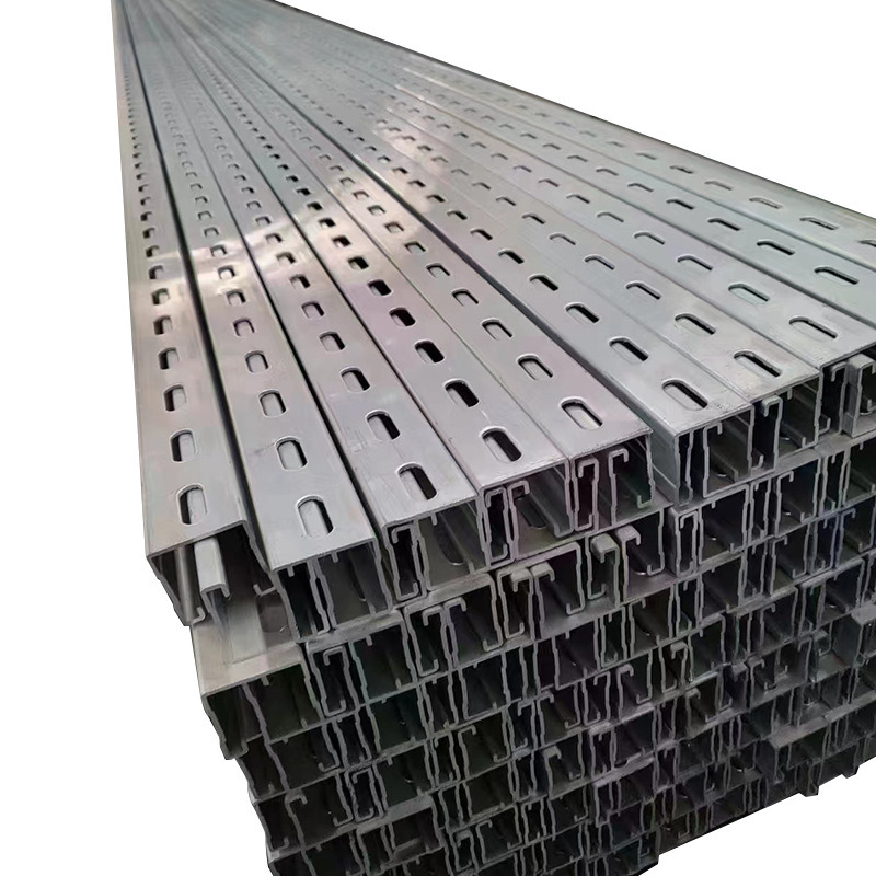 Solar Photovoltaic Support Support Steel Structure Zinc Aluminum Magnesium Support U-Shaped Steel Solar Bracket