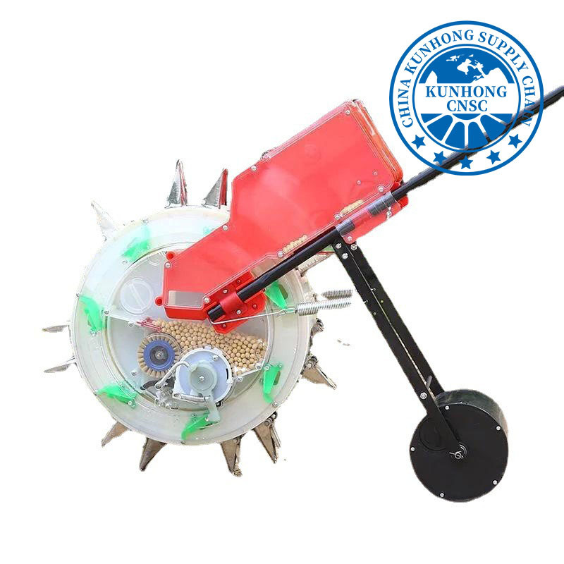 Small Grain Seeders Hand Push 2 in 1 Fertilzier Manual Corn Soybean Peanut Fertilizer Seed Planter Machine Seeder