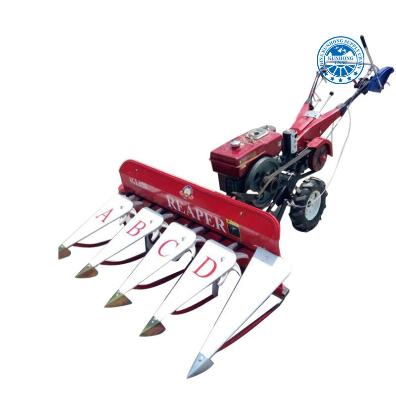 Hot Sale Mini Reaper Binder-Mini Rice Combine Harvester Mini Tractor Reaper Harvester