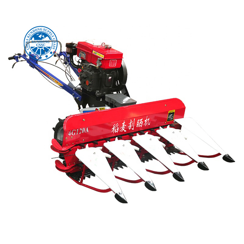 Reaper 4G-120 Factory Price Rice Harvester Machine Alfalfa Wheat Reaper