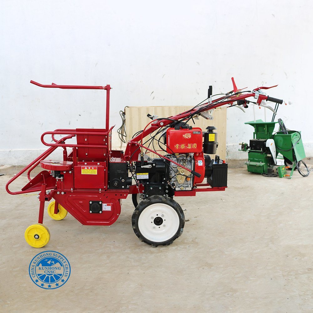 12HP Agricultural Machinery Mini Sweet Maize Corn Harvester Machine