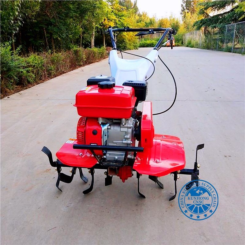 Farming Wheel Mini Power Tillers Cultivator Machine with Gasoline Engine