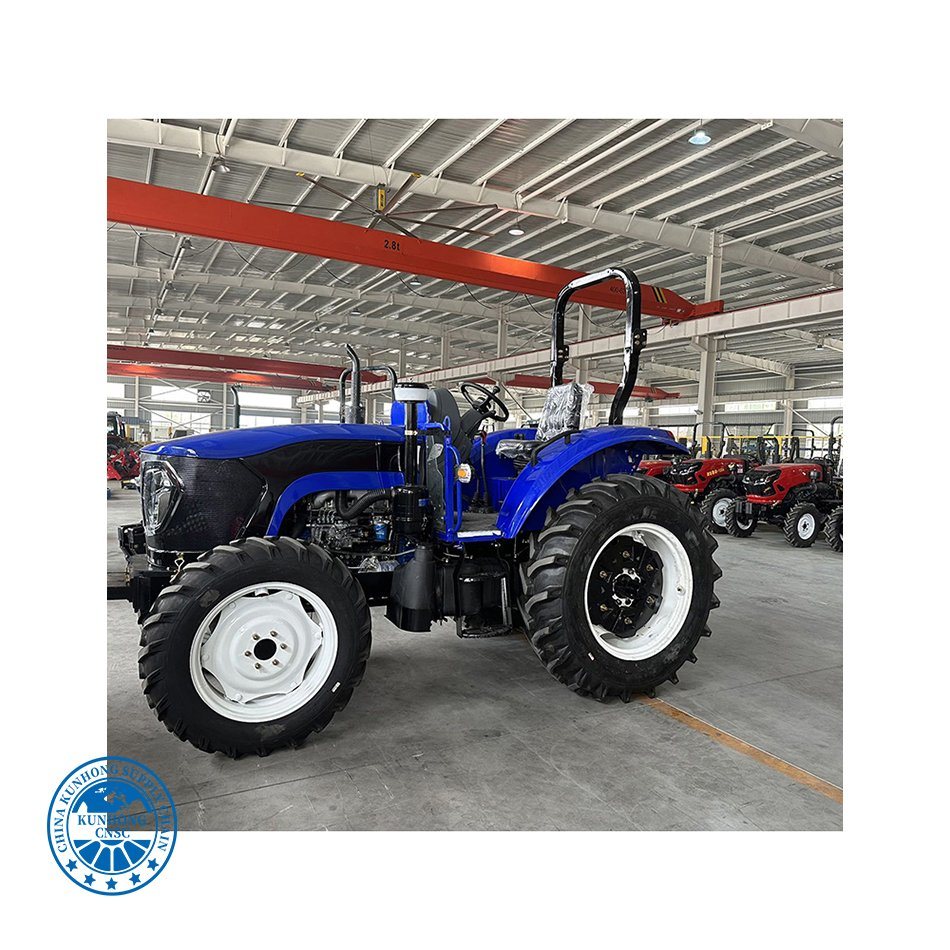 China Agricultural Machine Equipment 4 Cylinder Engine Compact Tractor 35HP 4WD Tractors