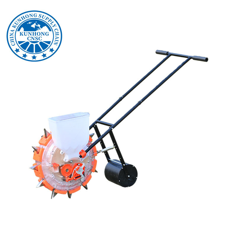 Small Grain Manual Bean Seed Planting Machine Made in China Hand Push Wheat Seeder