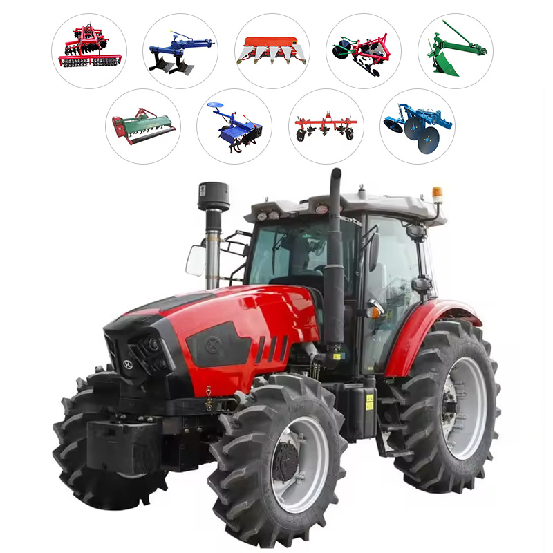 Export Agricultural Tractor High-Configuration Large Chassis Four-Drive Cultivator