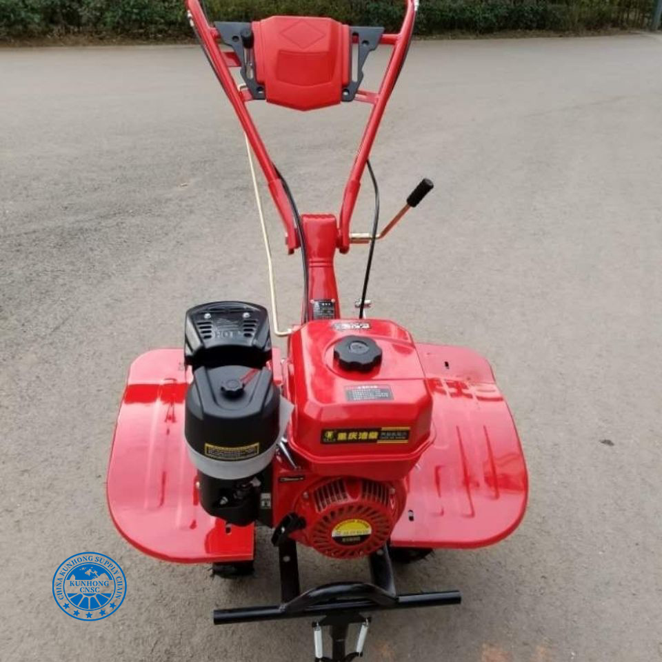 Crawler Power Tiller Gasoline Mini Tiller Small Rotary Tiller Machine