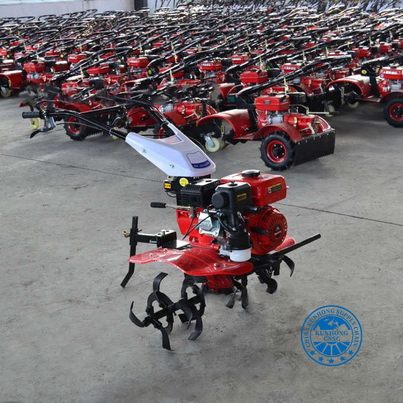 Hot Selling Walk Behind Gasoline Engine Power Tillers Agricultural Farming Reaper