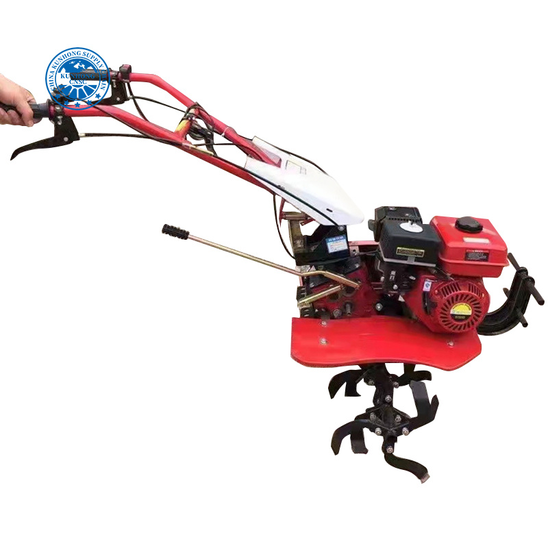 Manual Diesel Hand Power Operated Agricultural Machinery Crawler Power Tiller