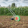 Hand-Push Roller Corn Planter and Fertilizer 2 Rows Hand Push Corn Seeder