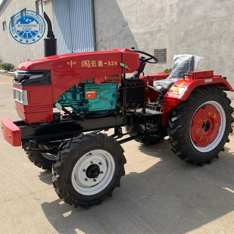 Small Tractor with Front End Loader Backhoe Trucks Agriculture Mini Farm Tractor