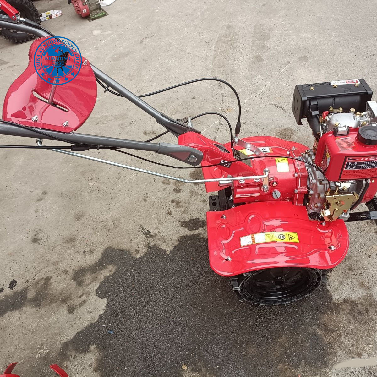 Hand Walking Farm Machinery Mini Power Tiller with Rotary Tillage