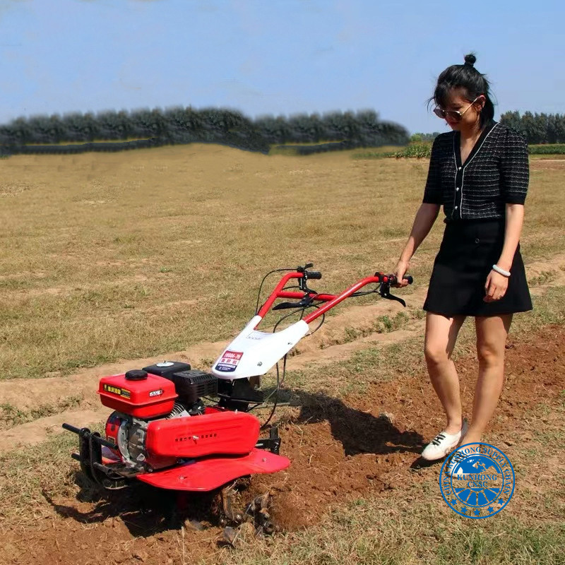 Agricultural Farm Machine Engine Gasoline Walking Tractor Tiller Cultivator