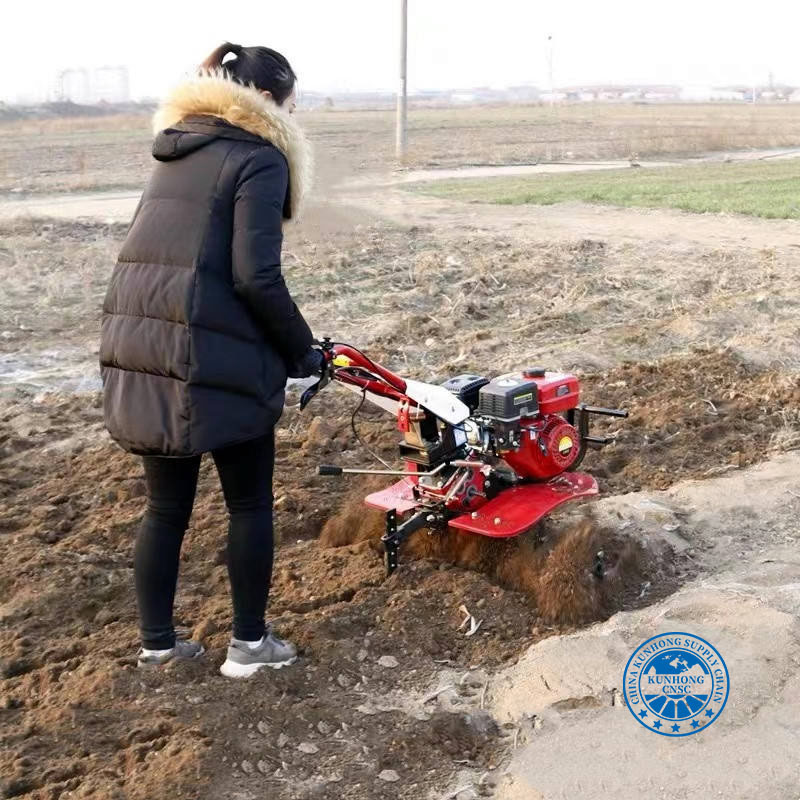 Mini Cultivator Power Tiller Agriculture Tractor Mini Crawler Power Tiller Rotary