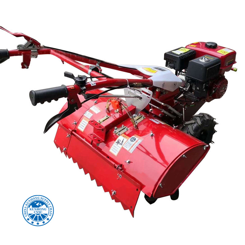 Small Agriculture Machinery Simple Mini Walk-Behind Rotary Cultivator Rear-Mounted Tiller