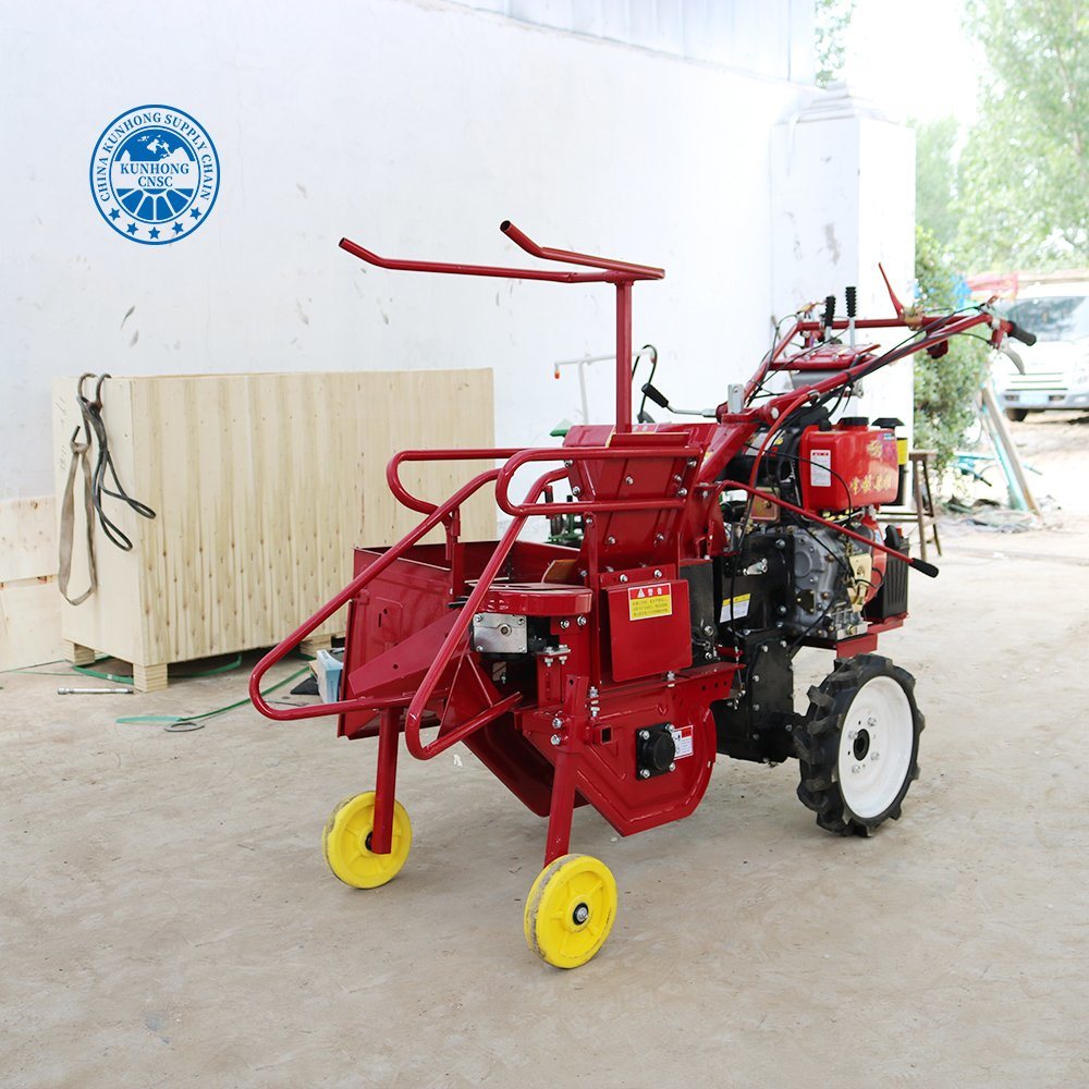 Hot Sale Factory Direct Sales Walking Tractor Mini Corn Harvester