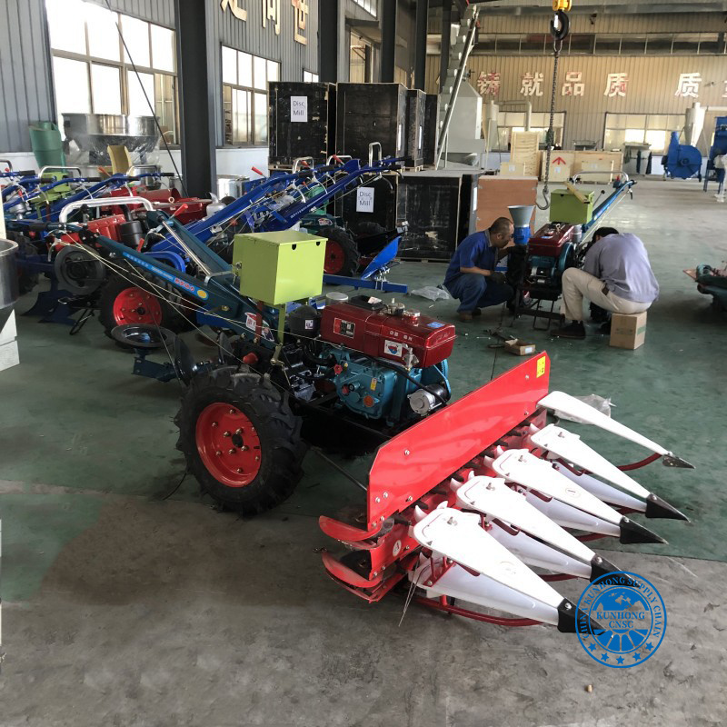 The Front Attachment of The Harvester Head Tractor Harvester