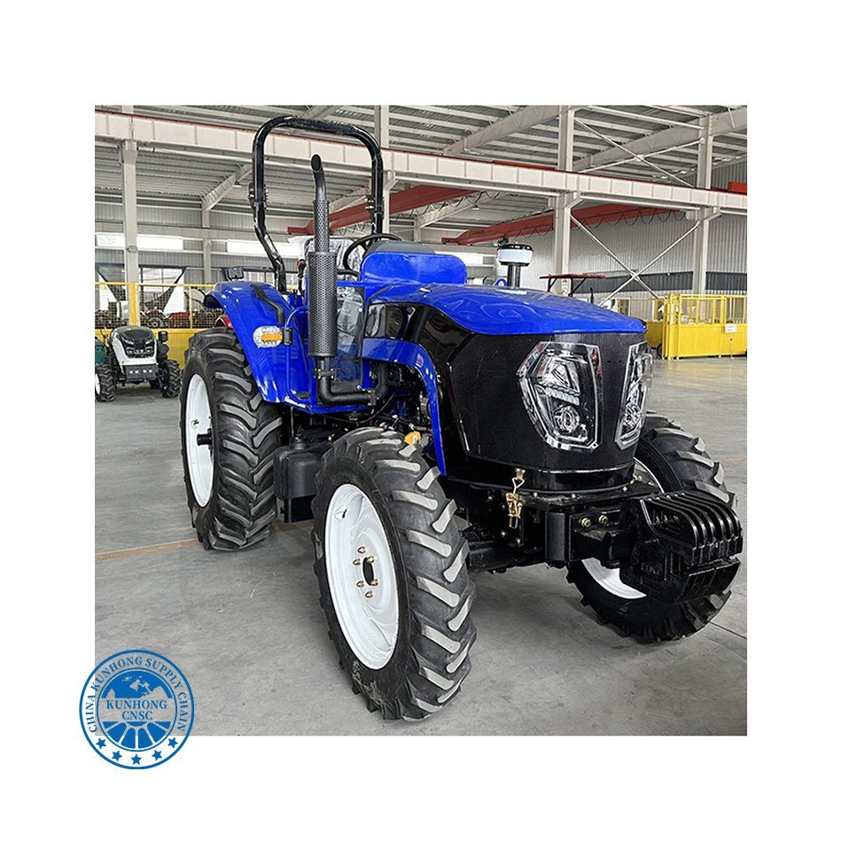 China Agricultural Machine Equipment 4 Cylinder Engine Compact Tractor 35HP 4WD Tractors