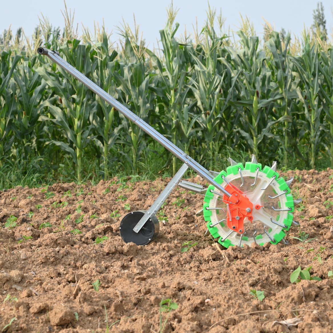 Garden Grass Seed Hand Maize Seeder for Rice Corn Wheel Clean Pasture Tools Oats Seeder