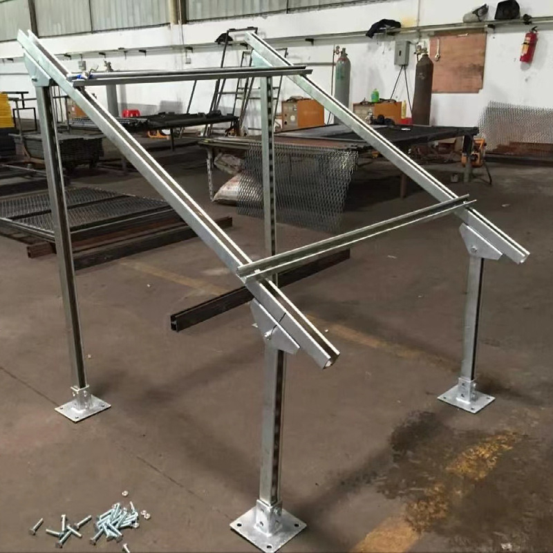 Galvanized Steel Large Solar Panel Pole Mount Mounting Bracket