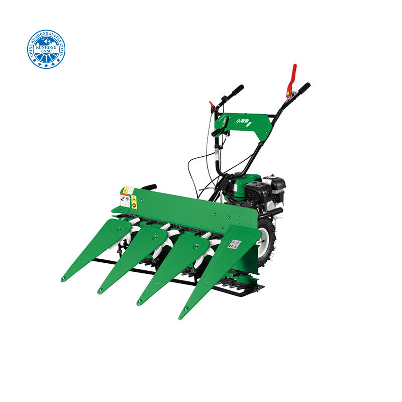 High Quality Diesel Power Tiller with Mini Two Wheel Hand Walking Harvester